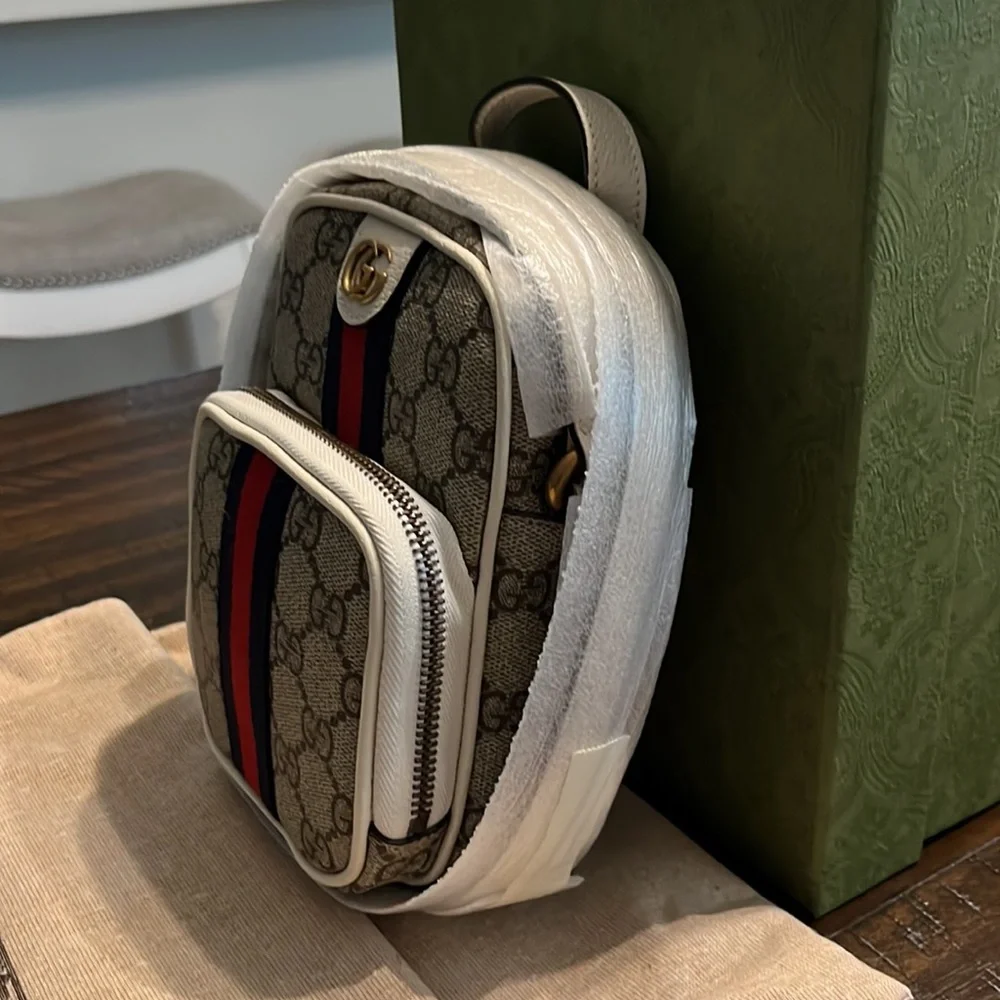 Gucci Ophidia mini bag brand new wrapped. White with beige - Picture 3 of 7